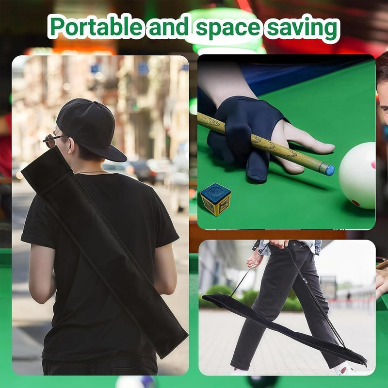 Laden Sie das Bild in Galerie -Viewer, Biljartkeu Tas met Handschoen – Cue Bag voor 1-2 Keuen – Voor Poolbiljart &amp; Snooker - happygetfit.com
