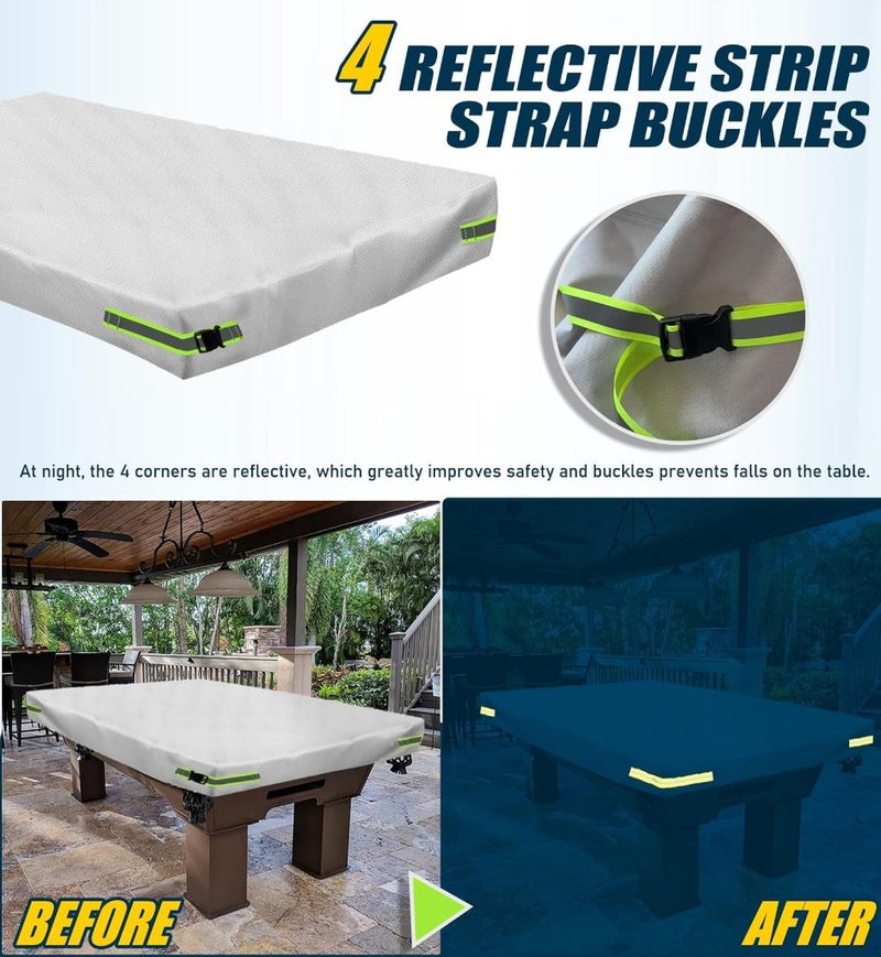 Załaduj obraz do przeglądarki galerii, Biljarttafel hoes waterdicht 600D Oxford polyester - happygetfit.com
