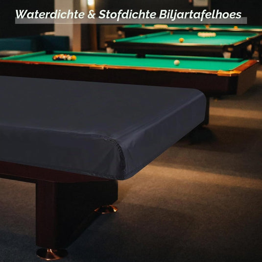 Biljarttafelhoes 7 ft 233 x 132 x 20 cm waterdicht zwart – pooltafel afdekhoes – biljart accessoires - happygetfit.com