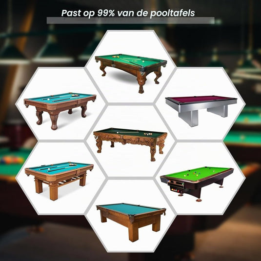 Biljarttafelhoes 7 ft 233 x 132 x 20 cm waterdicht zwart – pooltafel afdekhoes – biljart accessoires - happygetfit.com
