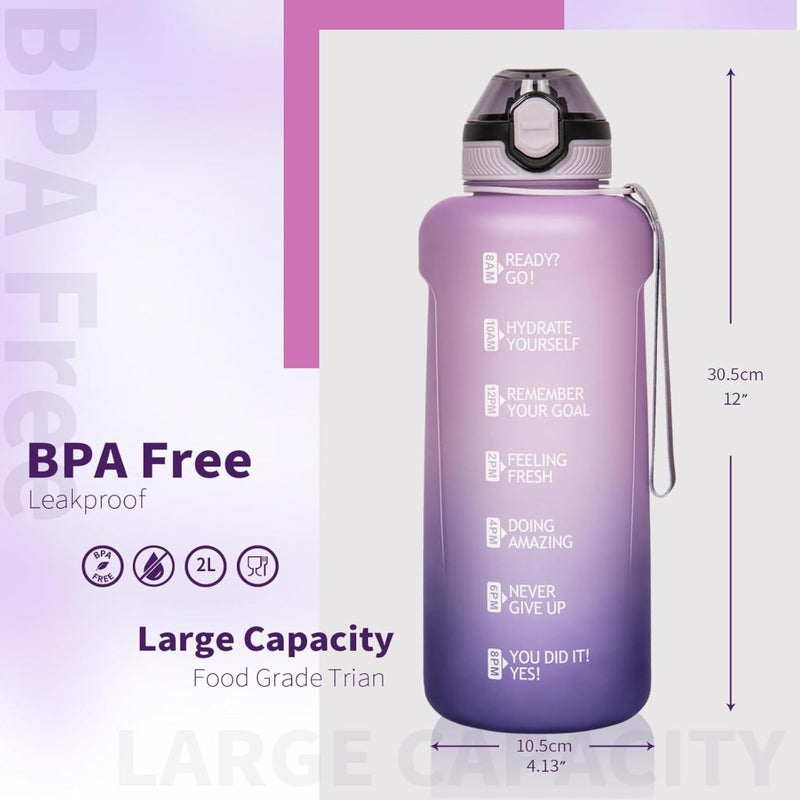 Laad afbeelding in Galerijviewer, 💧 Blijf gehydrateerd met deze 2 liter sportdrinkfles! - happygetfit.com
