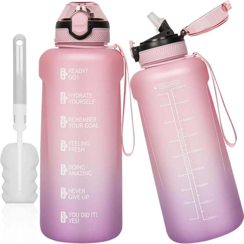 Laad afbeelding in Galerijviewer, 💧 Blijf gehydrateerd met deze 2 liter sportdrinkfles! - happygetfit.com
