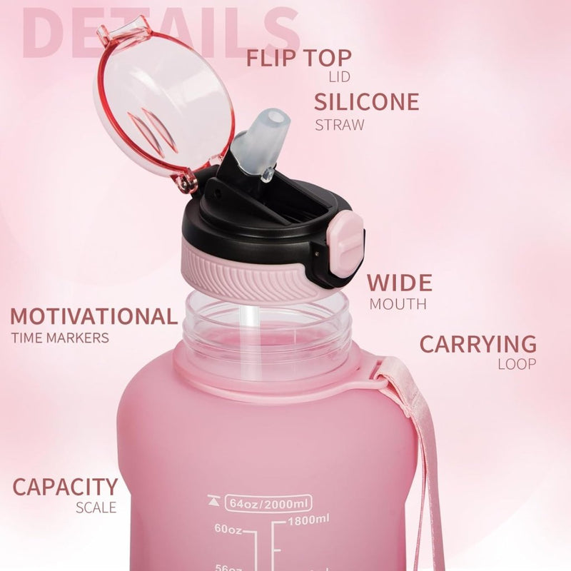 Laad afbeelding in Galerijviewer, 💧 Blijf gehydrateerd met deze 2 liter sportdrinkfles! - happygetfit.com
