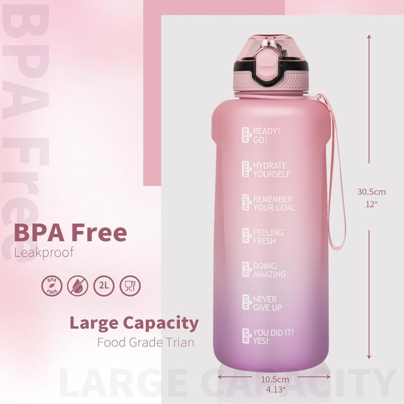 Laad afbeelding in Galerijviewer, 💧 Blijf gehydrateerd met deze 2 liter sportdrinkfles! - happygetfit.com
