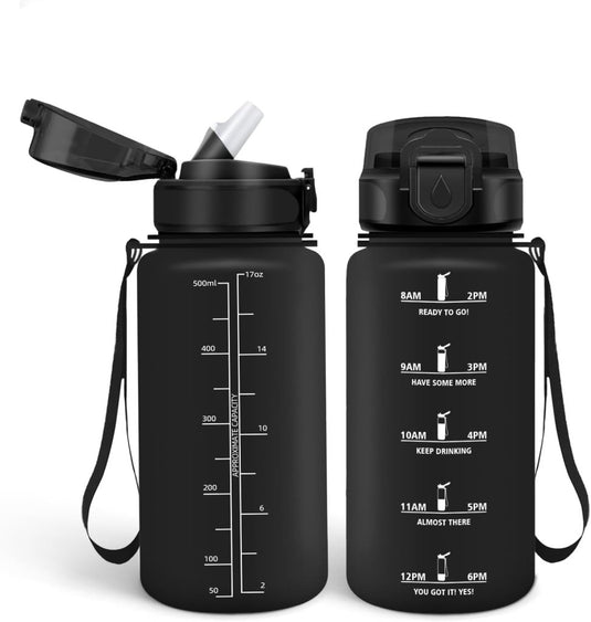 💧 Blijf gehydrateerd met deze BPA - vrije drinkfles van 500 ml en 1000 ml! - happygetfit.com