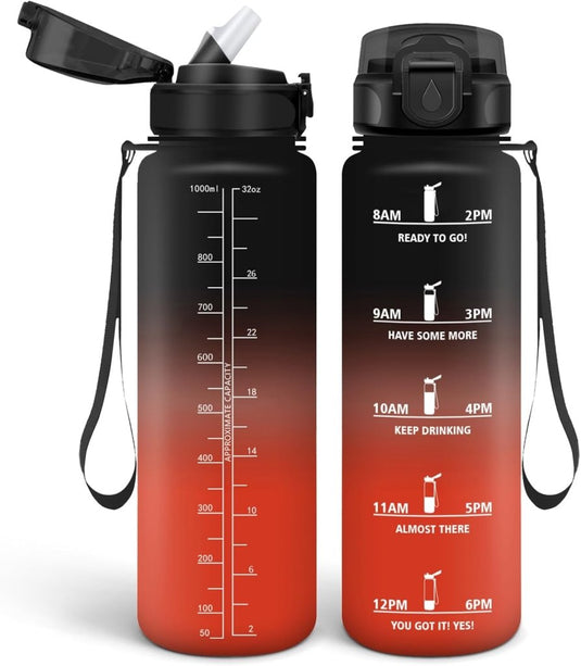 💧 Blijf gehydrateerd met deze BPA - vrije drinkfles van 500 ml en 1000 ml! - happygetfit.com