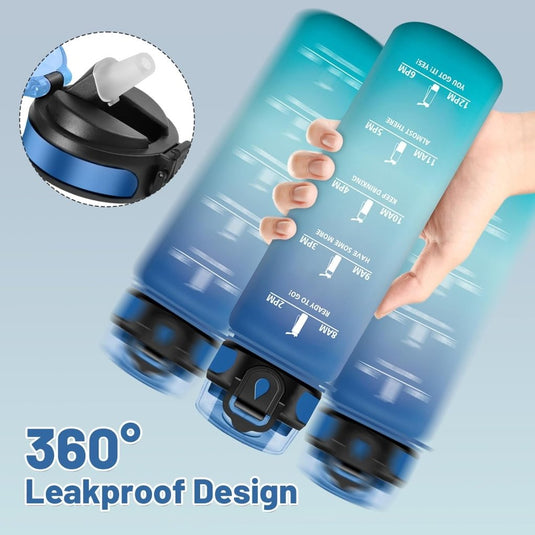 💧 Blijf gehydrateerd met deze BPA - vrije drinkfles van 500 ml en 1000 ml! - happygetfit.com