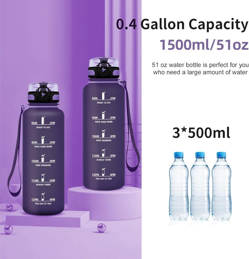 Load image into Gallery viewer, 💧 Blijf gehydrateerd met deze BPA - vrije sportwaterfles van 1.5 liter! - happygetfit.com
