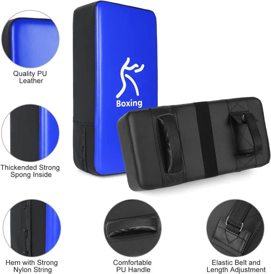 Boks trainingsset met focus pads en trapkussen - happygetfit.com