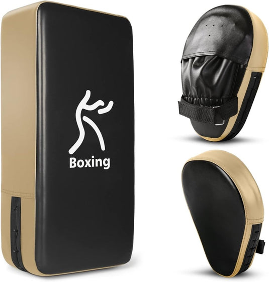 Boks trainingsset met focus pads en trapkussen - happygetfit.com
