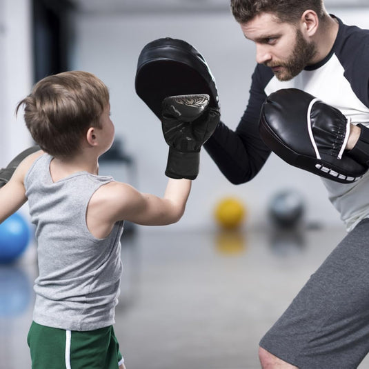 Bokshandschoenen voor kinderen, junior sparringhandschoenen, bokshandschoenen, kinderbokshandschoenen, PU bokshandschoenen, junior sparringhandschoenen, leeftijdsgroep 3-12 jaar, bokstraining - happygetfit.com