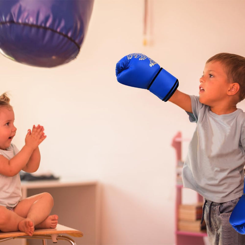 Load image into Gallery viewer, Bokshandschoenen voor kinderen, junior sparringhandschoenen, bokshandschoenen, kinderbokshandschoenen, PU bokshandschoenen, junior sparringhandschoenen, leeftijdsgroep 3-12 jaar, bokstraining - happygetfit.com
