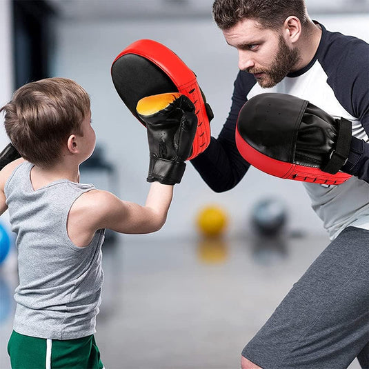 Bokshandschoenen voor kinderen, junior sparringhandschoenen, bokshandschoenen, kinderbokshandschoenen, PU bokshandschoenen, junior sparringhandschoenen, leeftijdsgroep 3-12 jaar, bokstraining - happygetfit.com