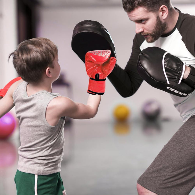Load image into Gallery viewer, Bokshandschoenen voor kinderen, junior sparringhandschoenen, bokshandschoenen, kinderbokshandschoenen, PU bokshandschoenen, junior sparringhandschoenen, leeftijdsgroep 3-12 jaar, bokstraining - happygetfit.com
