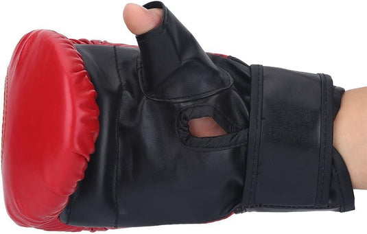 Bokshandschoenen voor training rood zwart - happygetfit.com