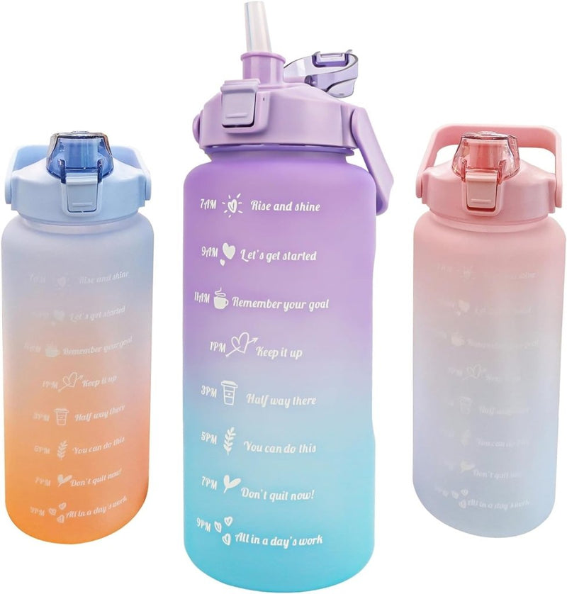 Load image into Gallery viewer, 💧 BPA - vrije sportwaterfles van 2 liter – Blijf moeiteloos gehydrateerd! - happygetfit.com
