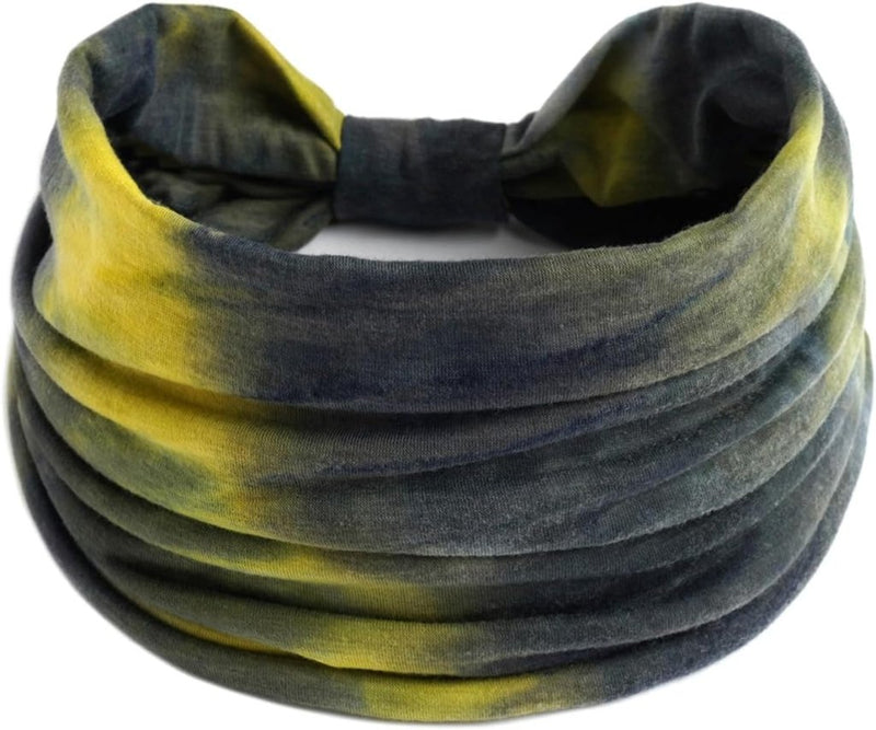 Charger l’image dans la visionneuse de galerie, Brede haarbanden dames 4 stuks van elastisch polyester met strikontwerp voor yoga fitness en dagelijks gebruik – tulbandhaarbanden – sporthoofdbanden - happygetfit.com
