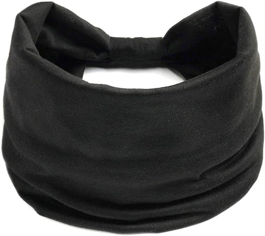 Brede haarbanden dames 4 stuks van elastisch polyester met strikontwerp voor yoga fitness en dagelijks gebruik – tulbandhaarbanden – sporthoofdbanden - happygetfit.com