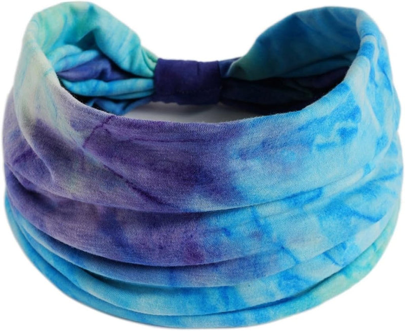Charger l’image dans la visionneuse de galerie, Brede haarbanden dames 4 stuks van elastisch polyester met strikontwerp voor yoga fitness en dagelijks gebruik – tulbandhaarbanden – sporthoofdbanden - happygetfit.com

