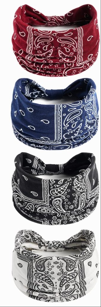 Charger l’image dans la visionneuse de galerie, Brede haarbanden dames 4 stuks van elastisch polyester met strikontwerp voor yoga fitness en dagelijks gebruik – tulbandhaarbanden – sporthoofdbanden - happygetfit.com
