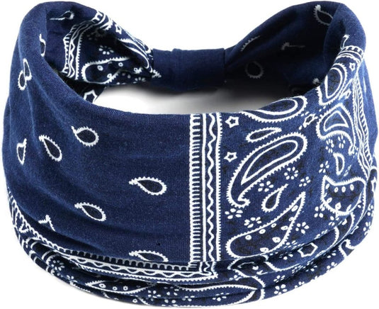 Brede haarbanden dames 4 stuks van elastisch polyester met strikontwerp voor yoga fitness en dagelijks gebruik – tulbandhaarbanden – sporthoofdbanden - happygetfit.com
