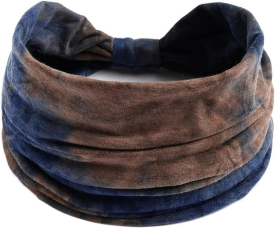 Brede haarbanden dames 4 stuks van elastisch polyester met strikontwerp voor yoga fitness en dagelijks gebruik – tulbandhaarbanden – sporthoofdbanden - happygetfit.com
