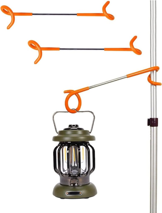 Buachois 3-delige buiten campingtent haak hanger multifunctionele camping lantaarn houder S-vormige lantaarnhaak hanger tweerichtings universele haak voor buiten camping vissen reizen avontuur (rood) - happygetfit.com