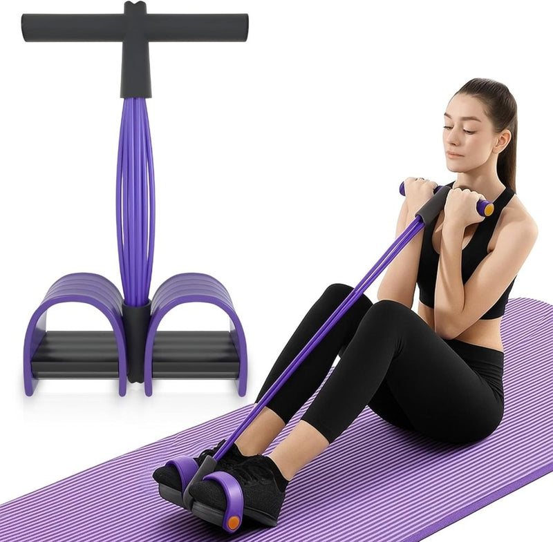 Load image into Gallery viewer, Buiktrainer, sit-up trainingsapparaat, bodybuilding, expander, full-body trainer voor thuis, 6 tubes, elastisch trekkoord, multifunctionele been-oefenaar voor fitness, afvallen, training, yoga - happygetfit.com
