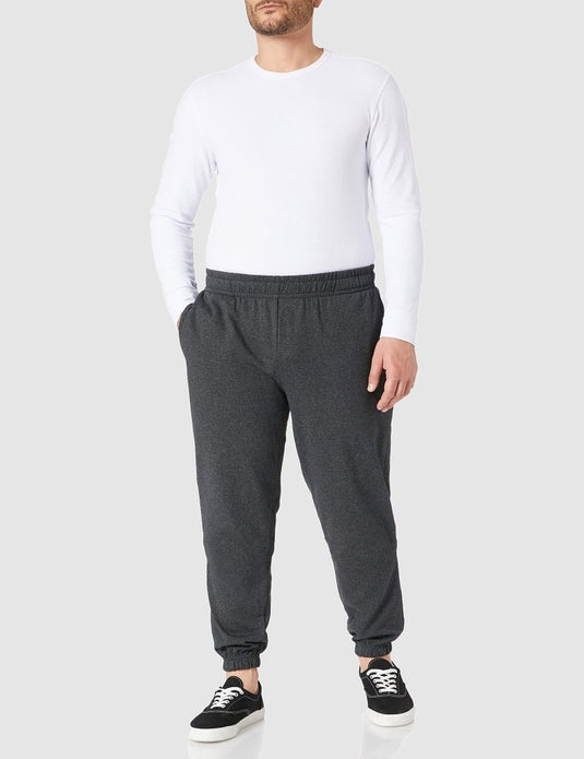 Build Your Brand Men's Tracksuit Bottoms, Warm Cotton, Sports Training Trousers – S – 7XL - happygetfit.com