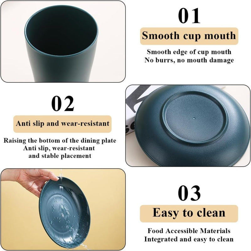 Laad afbeelding in Galerijviewer, Campingservies set 5-delig voor 1 persoon met tas - happygetfit.com
