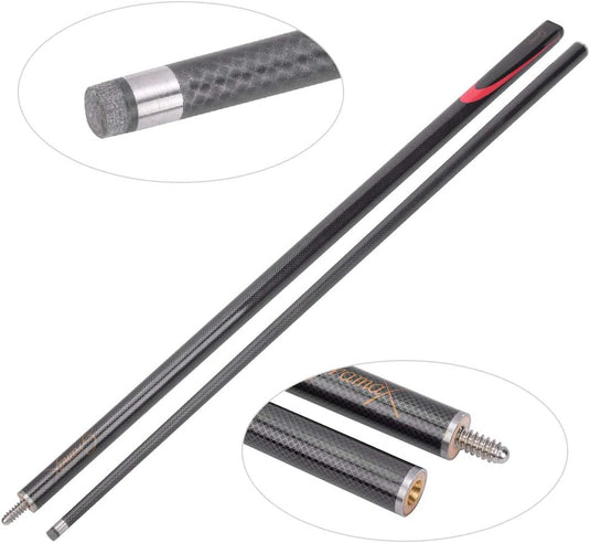 Carbon biljartkeu 145 cm zwart - happygetfit.com