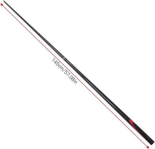 Carbon biljartkeu 145 cm zwart - happygetfit.com