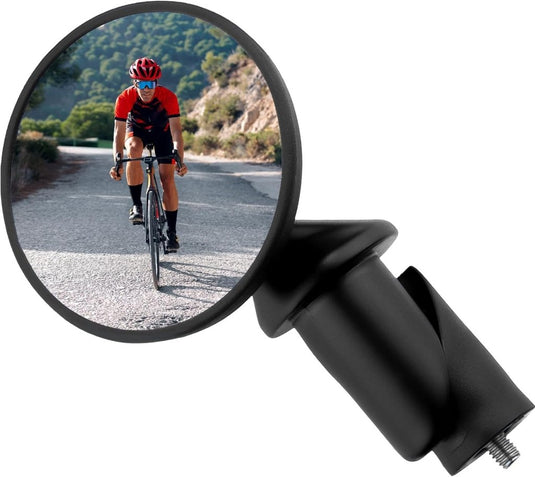 CATEYE BM-45 Bar End Mirror – Ultra Compact Mirror for Road, MTB and Gravel Bikes, Durable Aluminum with Scratch-Resistant Glass, Visibility and Safety for Cyclists - happygetfit.com