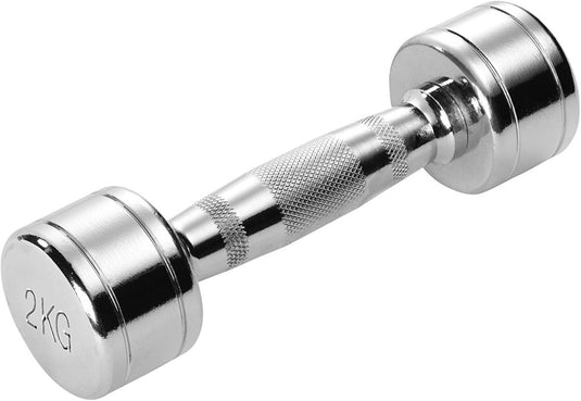 Chrome Dumbbell - Trendy Sport weight - 1 piece - 2.0 KG - happygetfit.com