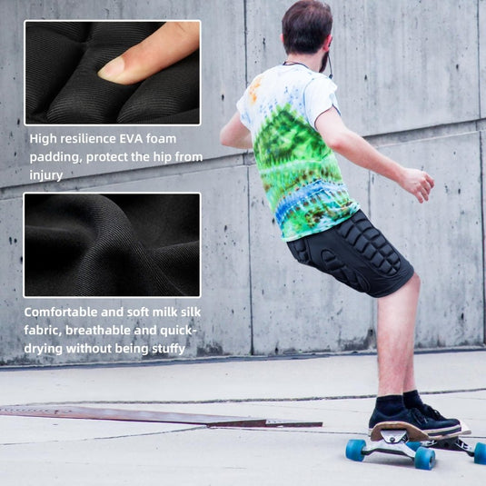 Cienfy 3D Hip Protection Eva Butt Pads Protective Padded Shorts Crash Pad Impact Gear for Skiing Skating Snowboarding Skateboarding - happygetfit.com