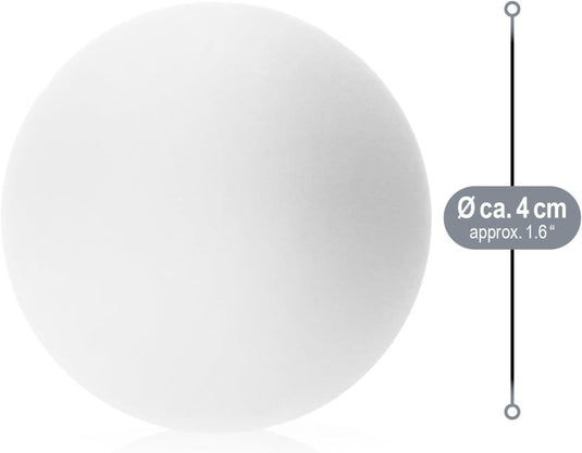 com-four® Tafeltennisballen 48 stuks / 72 stuks / 144 stuks in wit of felle kleuren - Pingpongballen in standaardmaat - Spelballen voor pingpong, bierpong en tafeltennis - 40 mm - happygetfit.com