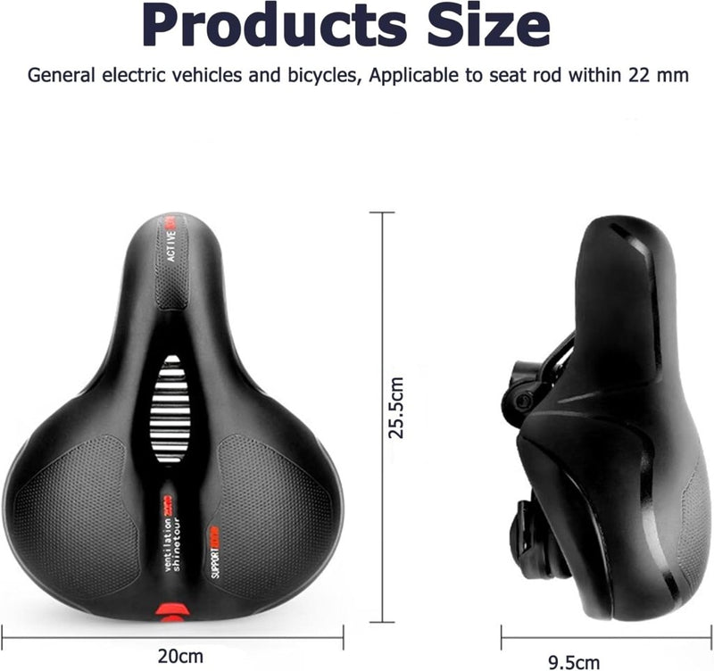 Load image into Gallery viewer, Comfortabel fietszadel met traagschuim en waterdichte hoes - happygetfit.com
