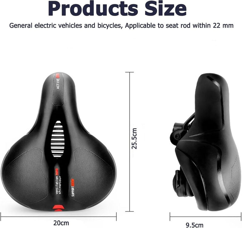 Load image into Gallery viewer, Comfortabel fietszadel met traagschuim en waterdichte hoes - happygetfit.com
