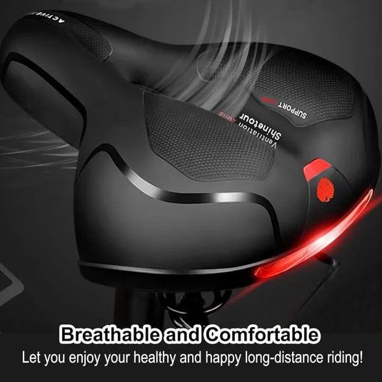 Comfortabel fietszadel met traagschuim en waterdichte hoes - happygetfit.com