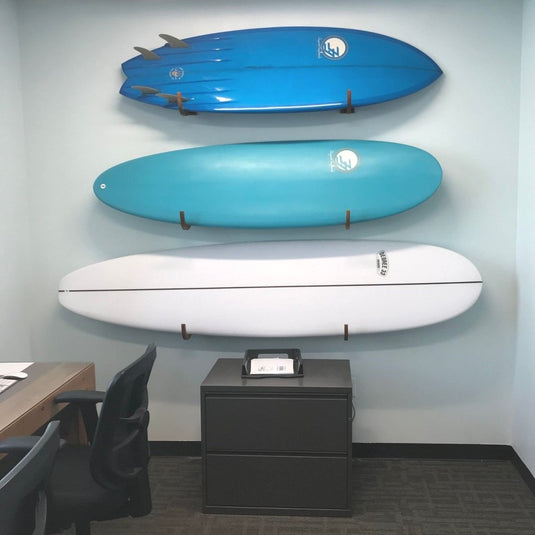 COR Surf Surfboard Wall Rack for Longboards and Shortboards | Beautiful Wood Wall Display Mount Works Indoor and Outdoor - happygetfit.com