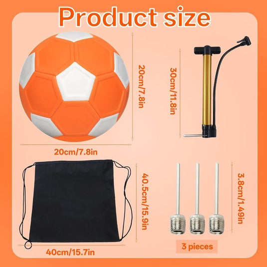 Curve voetbal maat 5 met pomp en opbergtas blauw wit - happygetfit.com