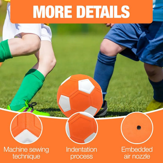 Curve voetbal maat 5 met pomp oranje wit - happygetfit.com