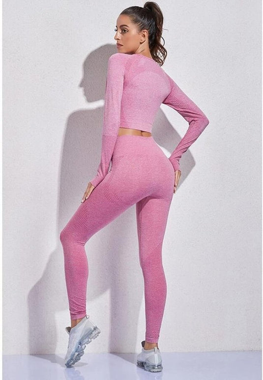 Dames 3-Delige Yoga Workout Sets Voor Vrouwen Sportkleding Hoge Taille Leggings Sport BH Trainingspakken Set - happygetfit.com