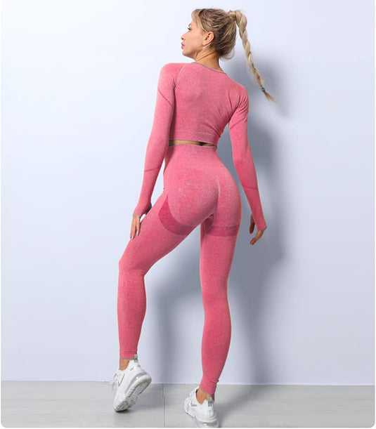 Dames 3-Delige Yoga Workout Sets Voor Vrouwen Sportkleding Hoge Taille Leggings Sport BH Trainingspakken Set - happygetfit.com