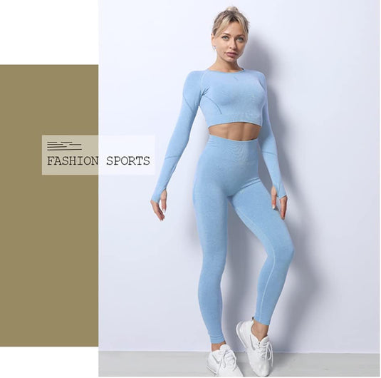 Dames 3-Delige Yoga Workout Sets Voor Vrouwen Sportkleding Hoge Taille Leggings Sport BH Trainingspakken Set - happygetfit.com