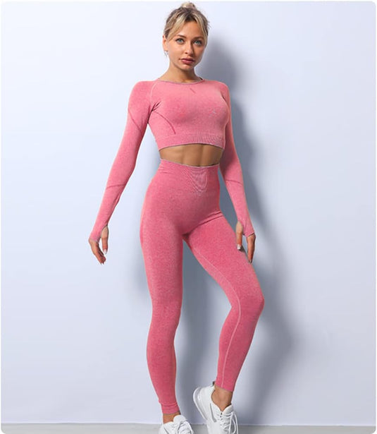 Dames 3-Delige Yoga Workout Sets Voor Vrouwen Sportkleding Hoge Taille Leggings Sport BH Trainingspakken Set - happygetfit.com