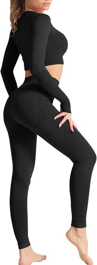 Dames 3-Delige Yoga Workout Sets Voor Vrouwen Sportkleding Hoge Taille Leggings Sport BH Trainingspakken Set - happygetfit.com