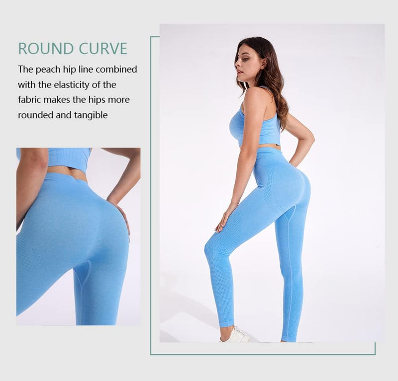 Load image into Gallery viewer, Dames 3-Delige Yoga Workout Sets Voor Vrouwen Sportkleding Hoge Taille Leggings Sport BH Trainingspakken Set - happygetfit.com

