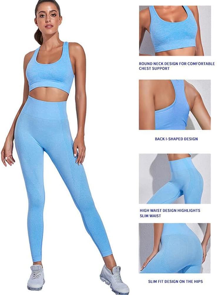 Load image into Gallery viewer, Dames 3-Delige Yoga Workout Sets Voor Vrouwen Sportkleding Hoge Taille Leggings Sport BH Trainingspakken Set - happygetfit.com
