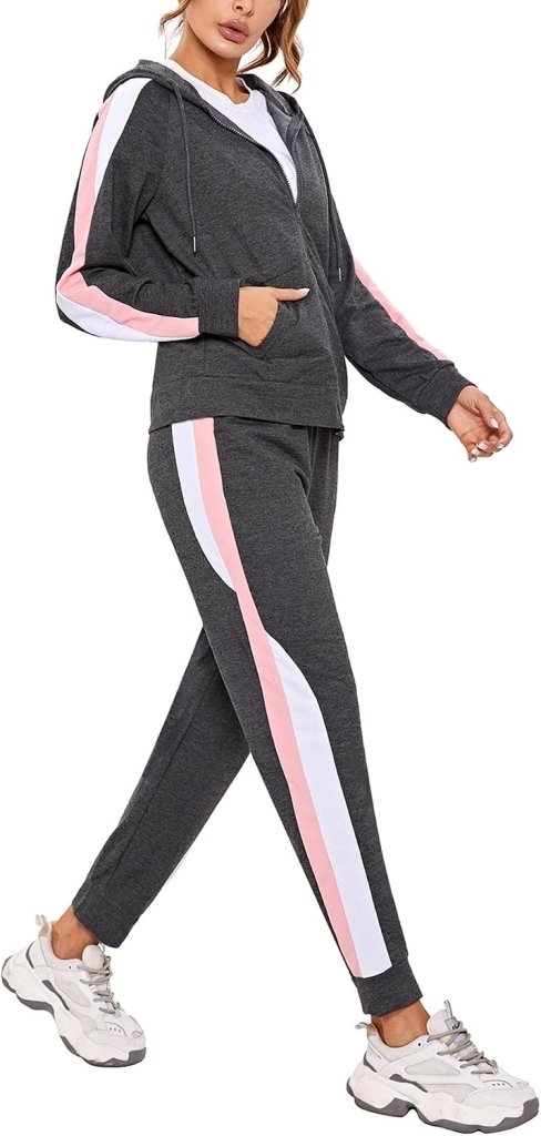 Load image into Gallery viewer, Dames joggingpak katoen met lange broek en zakken - happygetfit.com
